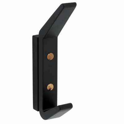 Reed Geometric Wall Hook, Matte Black