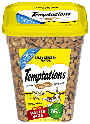 Temptations Cat Treats, Tasty Chicken, 16 oz.