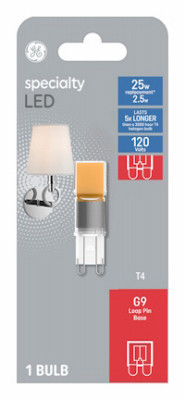 LED Light Bulb, T4, Warm White, Frosted, Non-Dimmable, 280 Lumens, 3 Watt