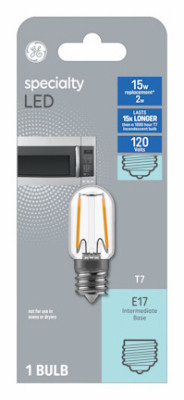 LED Light Bulb, T7, Warm White, Frosted, Non-Dimmable, 170 Lumens, 2 Watt