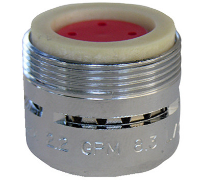 Dual-Thread Deluxe Aerator, Chrome, 15/16 In. x 27 & 55/64 In. x 27