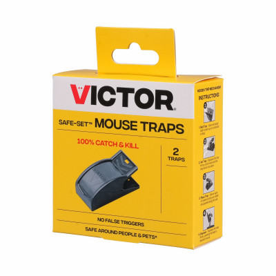 Safe Set Mouse Trap, Pre-Baited, 2-Pk.