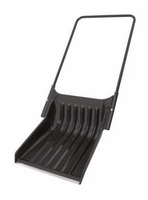 Snow Scoop/Float With Steel Handle, Black, 28 In. Blade