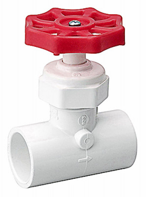 PVC Solvent-Weld Stop Valve, 3/4 In.