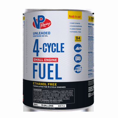 Small 4-Cycle Engine Fuel, Ethanol Free, 5 Gallons