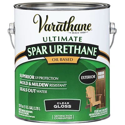 Premium Exterior Spar Urethane, Oil-Based, Gloss, 1-Gallon (2 pieces)
