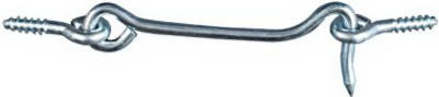 Hook & Eye, Zinc-Plated Steel Wire, 4 In.