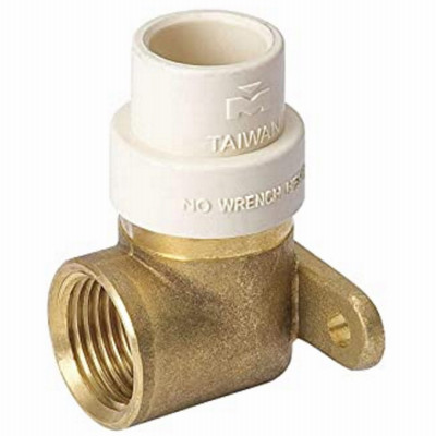 Drop Ear Pipe Elbow, CPVC, 1/2 x 1/2 In.