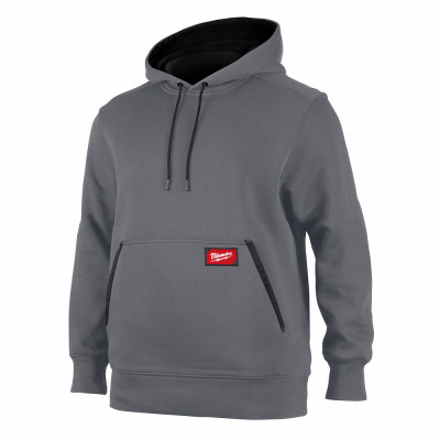 Freeflex Hooded Sweatshirt, Midweight, Gray, XL