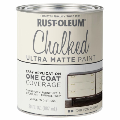 Chalked Ultra Matte Paint, Chiffon Cream, 30 oz.