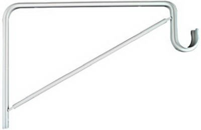 Shelf & Closet Rod Bracket, White Baked Enamel