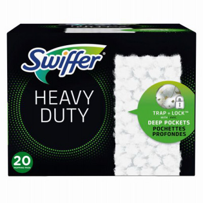 Sweeper Heavy-Duty Dry Sweeping Dust Mop Cloth Refills, 20-Ct.