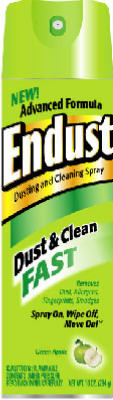 No-Wax Cleaning & Dusting Spray, Green Apple, 10 oz.