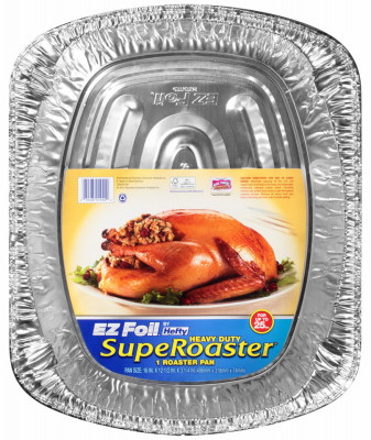 EZ Foil Roaster Pan, Holds 25-Lbs., 16.5 x 2.5-In. (12 pieces)