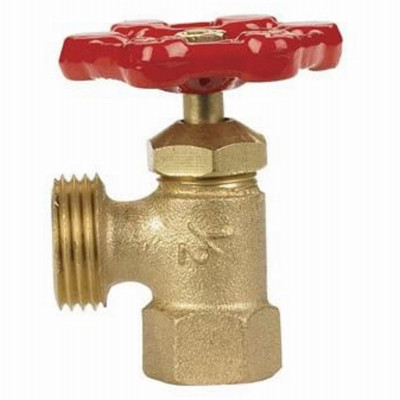 Brass Boiler Drain, 1/2 In. Diameter