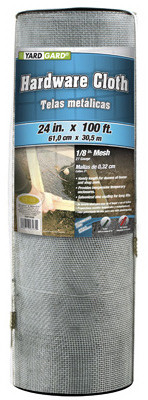Galvanized Metal Hardware Cloth Fence, 1/8-In. Mesh, 27-Ga., 24-In. x 100-Ft.