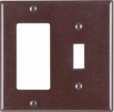 BRN GFI/TOGL WALL PLATE