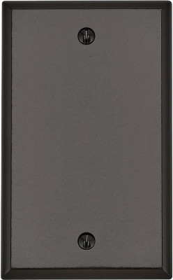 1G BRN BLANK WALLPLATE