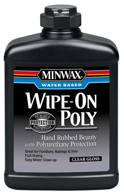 Gloss Water-Based Wipe-On Poly Wood Stain, Pt.