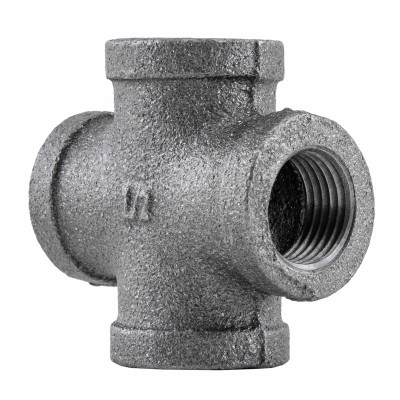 1/2 In. Black Pipe Cross