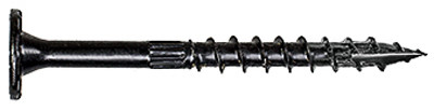 Outdoor Accents Structural Wood Screws, 0.220 x 3-1/2 In., Black, 50-Pk.