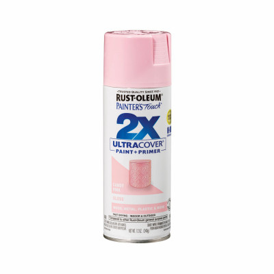 Painter's Touch 2X Spray Paint, Gloss Candy Pink, 12-oz.