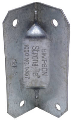Gusset Angle Connector, 18 Gauge Steel, 2.75 x 1 In.