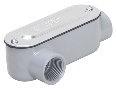 Rigid/IMC Conduit Fitting, Oval Thread Body, Die-Cast Aluminum, 3/4-In.