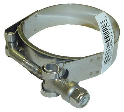 T-Bolt Clamp, Stainless Steel, 2-15/16 -2-5/8-In.