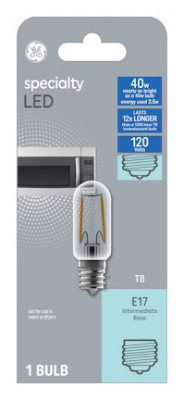 LED Light Bulb, T8, Warm White, Frosted, 350 Lumens, 3.5 Watt