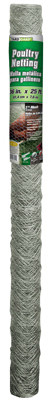 Galvanized Poultry Netting, 2-In. Mesh, 36-In. x 25-Ft.