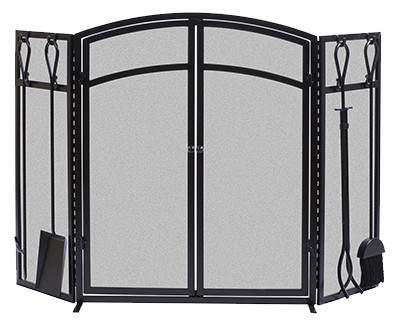 Fireplace Screen With Tools