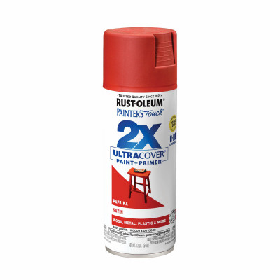 Painter's Touch 2X Spray Paint, Satin Paprika, 12 oz.