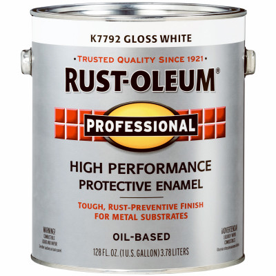 Professional Enamel, White, Gloss, 1-Gallon (2 pieces)