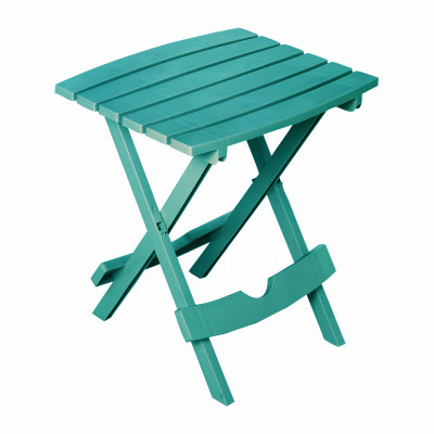 Quik-Fold Resin Side Table, Teal