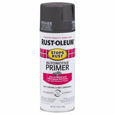 Stops Rust Automotive Primer Spray, Light Gray, 12-oz.