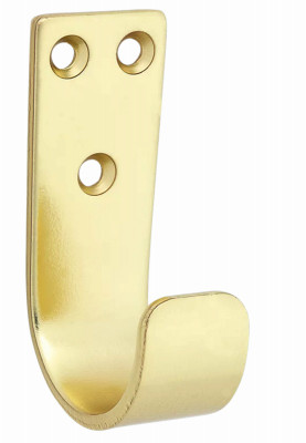 Cooper Wall Hook, Brushed Gold