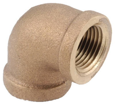 Pipe Fittings, Brass Elbow, Lead Free, 90-Degree, 3/8 In.