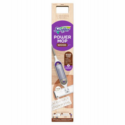 Power Mop Wood Floor Starter Kit with Mop, 25.3 oz. Solution & 2 Pads