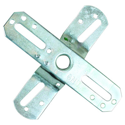 Wall Fixture Offset Swivel Crossbar, Zinc, 1/8 IP, 4-In.