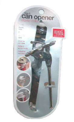 3-Way Can Opener, Triple Chrome Plated