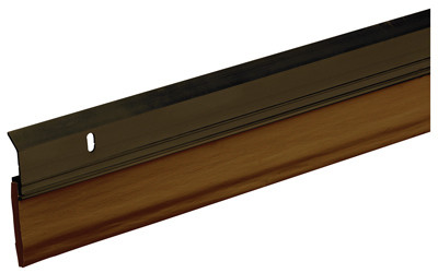 Door Sweep, Aluminum & Vinyl, Bronze, 2-3/8 In. x 3 Ft.