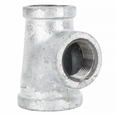 1 x 3/4 x 3/4 In. Galvanized Pipe Reducing Tee