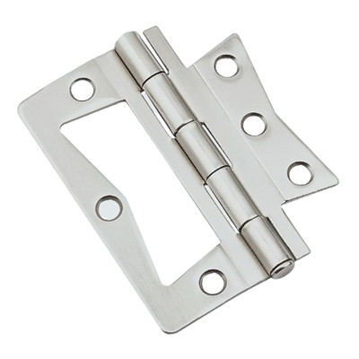 Surface-Mount Chest Hinge, Satin Nickel, 3 In.