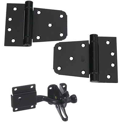 Self-Closing Gate Kit, Black, Surface Applications