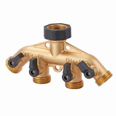 4-Way Hose Shut Off Valve, Metal