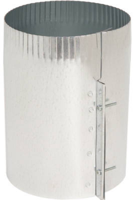 HVAC Drawband/Pipe Connector, Galvanized, 6 In.