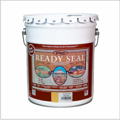 Exterior Wood Stain & Sealer, Flat Golden Pine, 5-Gallons