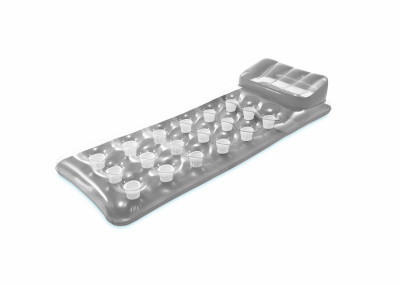 Suntanner Pool Float, 18-Pocket, 74 x 28 In.