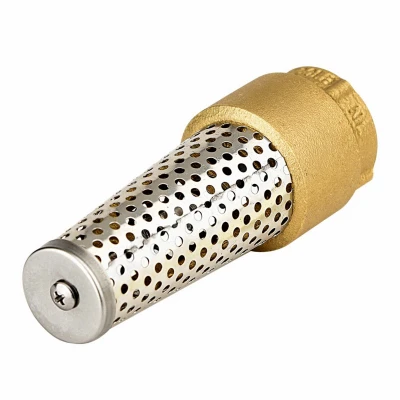 Foot Valve, Brass, 1-1/4-In.